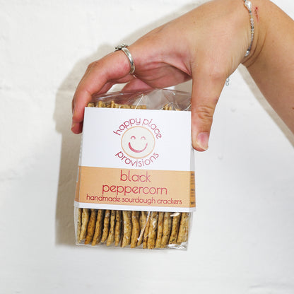 Black Peppercorn Sourdough Crackers Sharing Pack