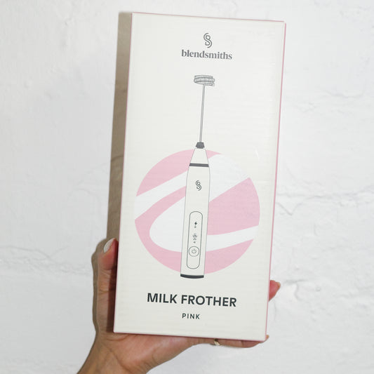 Pink Hand-Held Milk Frother