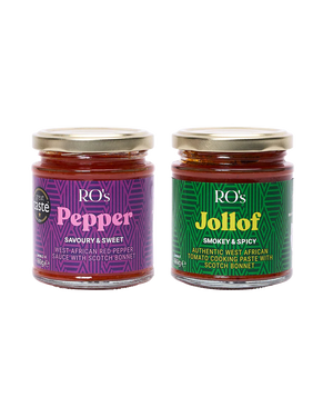 Jollof Paste + West African Red Pepper Sauce Duo