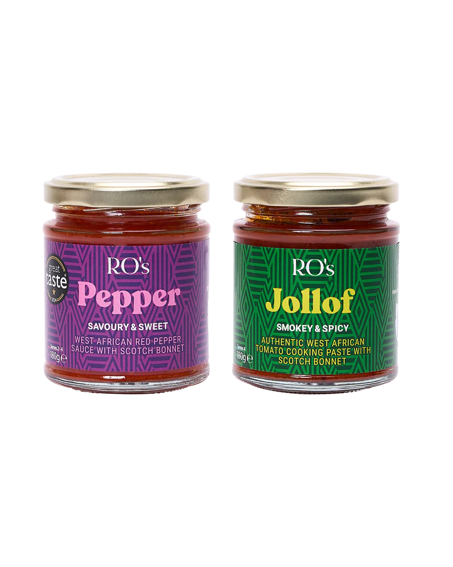 Jollof Paste + West African Red Pepper Sauce Duo