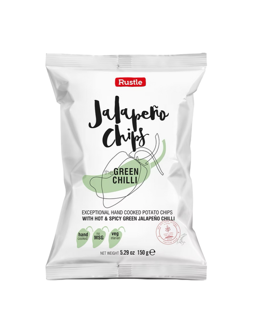 Hand-Cooked Spicy Green Jalapeño Crisps (Sharing Bag)