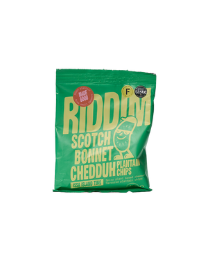 Scotch Bonnet Cheddar Plantain Chips (Vegan)