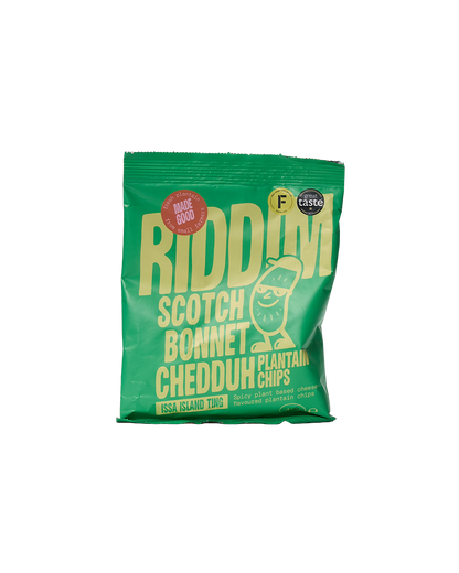Scotch Bonnet Cheddar Plantain Chips (Vegan)