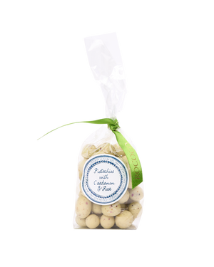 Cardamom & White Chocolate Covered Pistachios