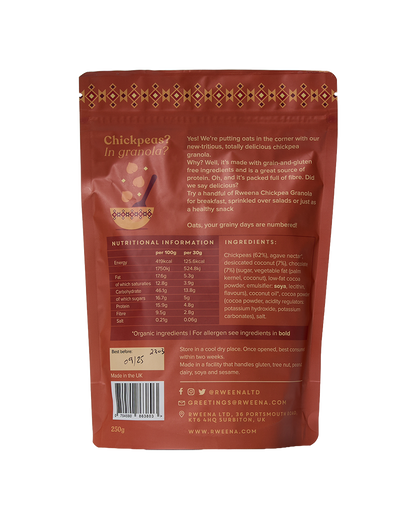 Chickpea Granola: Chocolate & Coconut