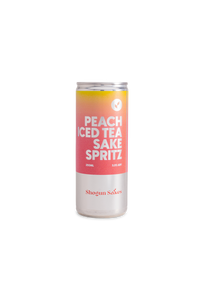 Peach Iced Tea Sake Spritz Cocktail