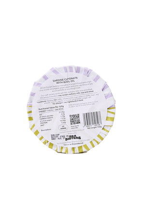 Sardine Caponata with Basil Olive Oil
