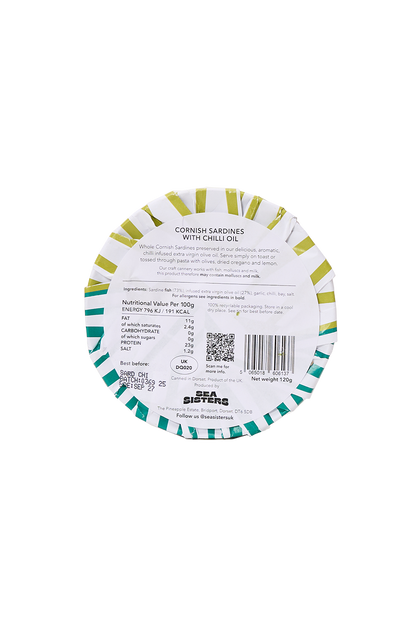 Cornish Sardines with Chilli Extra Virgin Olive Oil