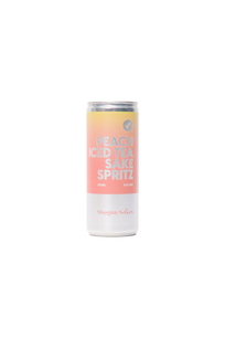 Peach Iced Tea Sake Spritz Cocktail