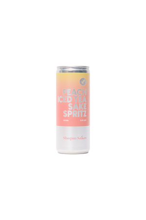 Peach Iced Tea Sake Spritz Cocktail