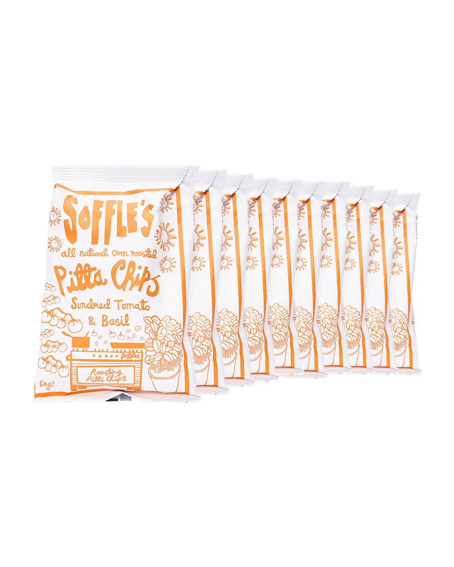Sundried Tomato & Basil Pitta Chips (5x60g Packs)