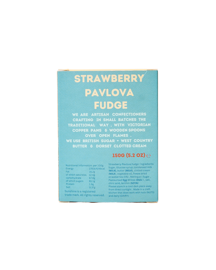Strawberry Pavlova Fudge