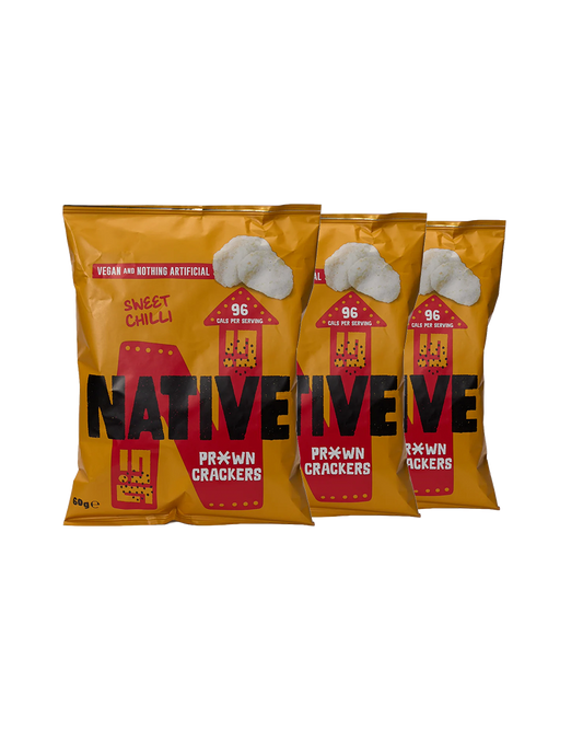 Sweet Chilli Vegan Prawn Crackers Sharing Bag (3 Pack)