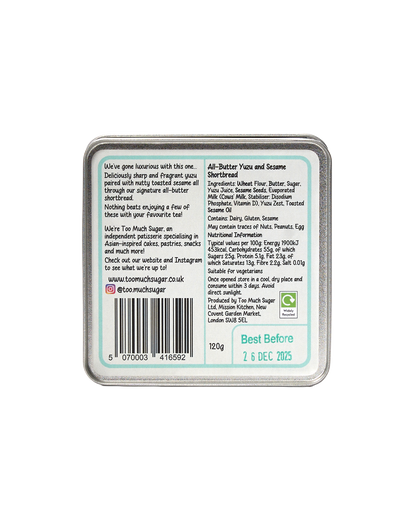 Yuzu and Sesame Shortbread Tin