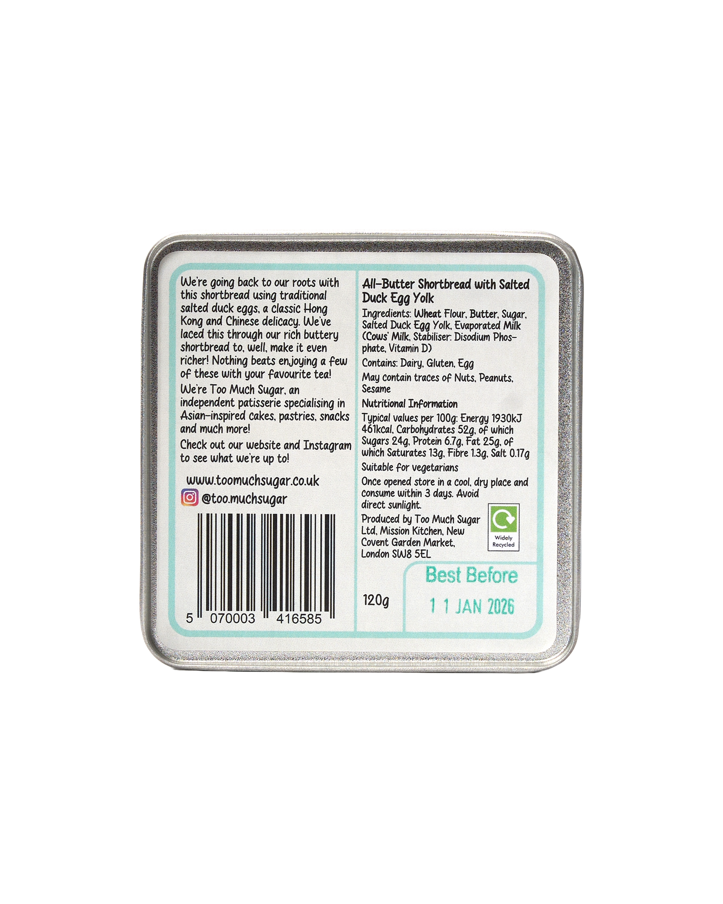 Salted Egg Yolk Shortbread Tin