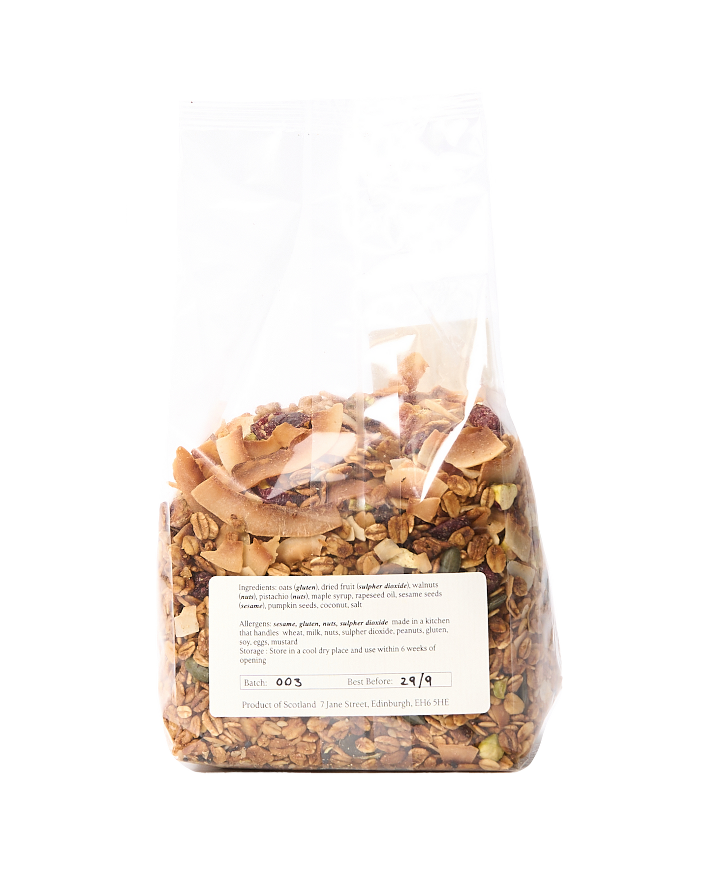 Crunchy Pistachio & Coconut Granola