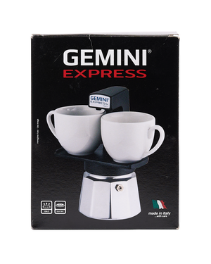 Gemini Express: Twin-Cup Espresso Maker (Red)