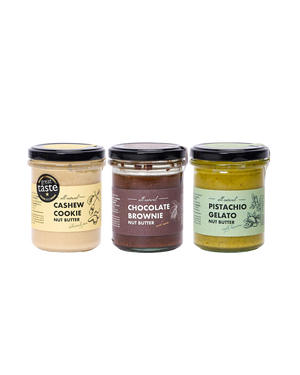 Sweet Spreads Trio: Pistachio, Cookie, Choc-Brownie