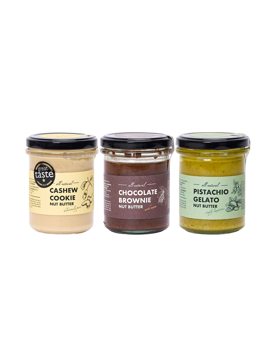 Sweet Spreads Trio: Pistachio, Cookie, Choc-Brownie