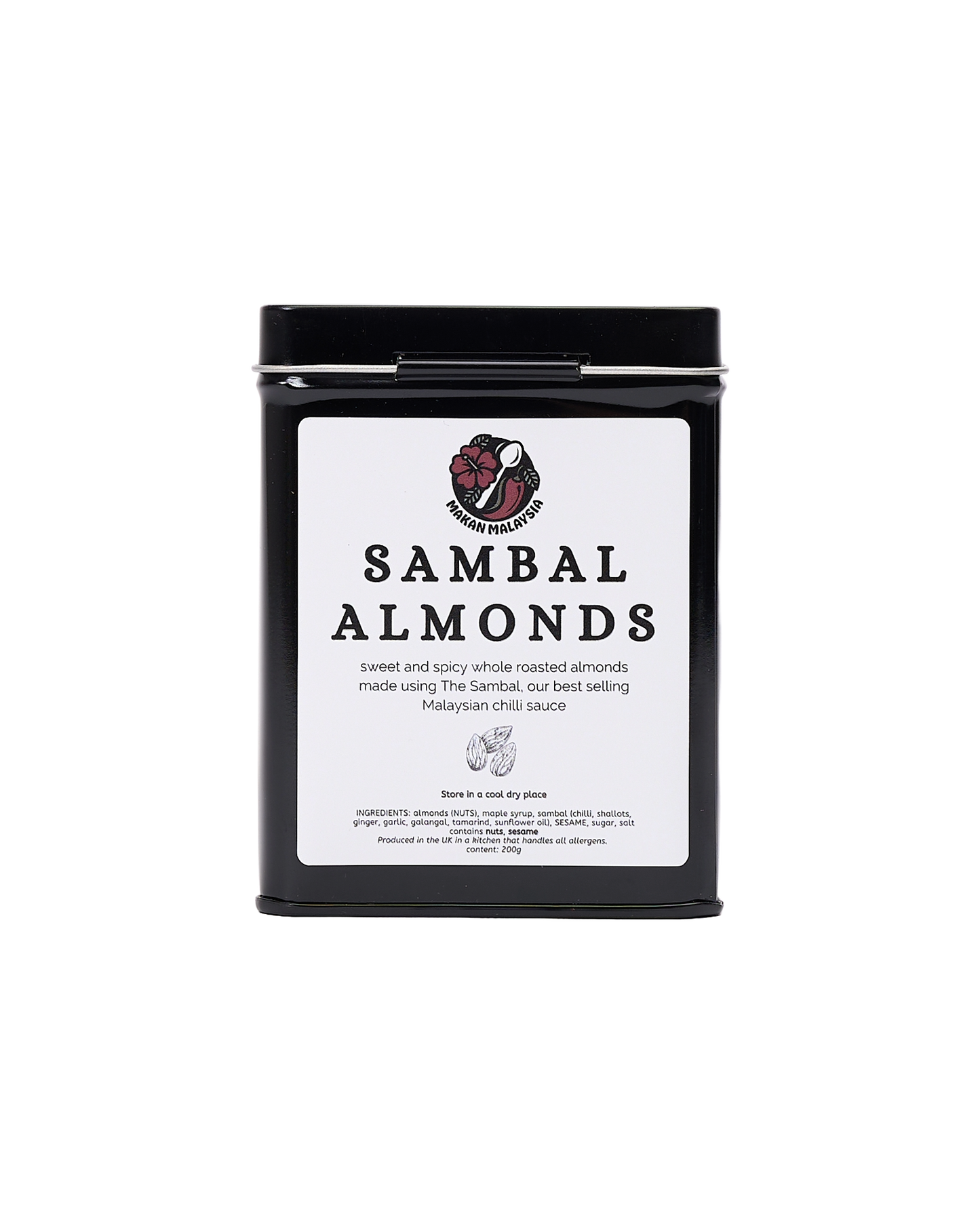 Malaysian Crunchy Spicy Sambal Almonds