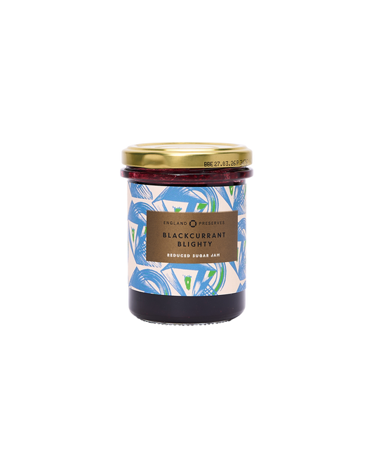 "Blackcurrant Blighty": Blackcurrant Low-Sugar Jam 220g
