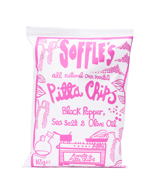 Black Pepper and Sea Salt Pitta Chips (60g)