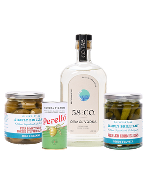 'Dirty Martini Three Ways' Cocktail Kit By 58 and Co