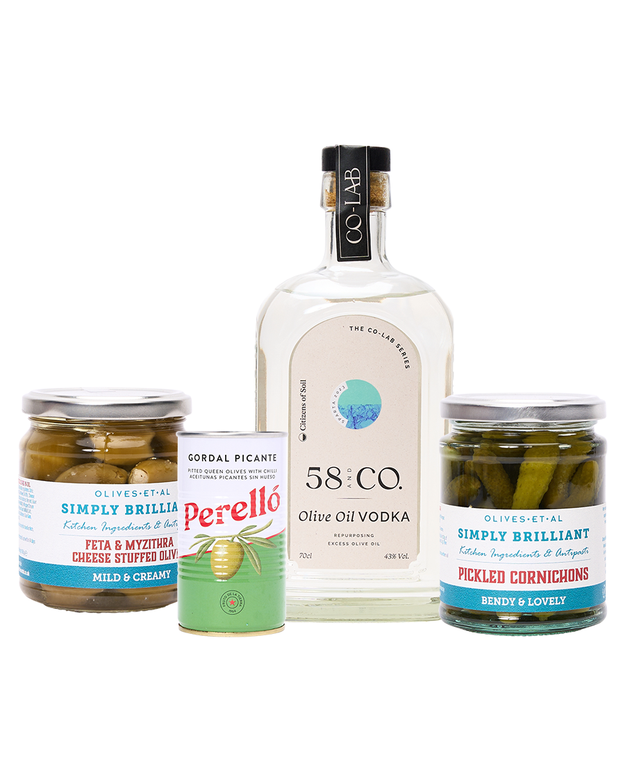 'Dirty Martini Three Ways' Cocktail Kit By 58 and Co