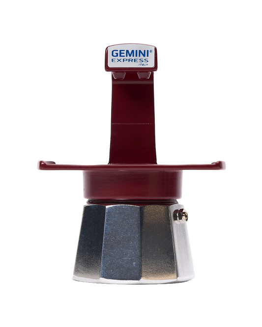Gemini Express: Twin-Cup Espresso Maker (Burgundy)