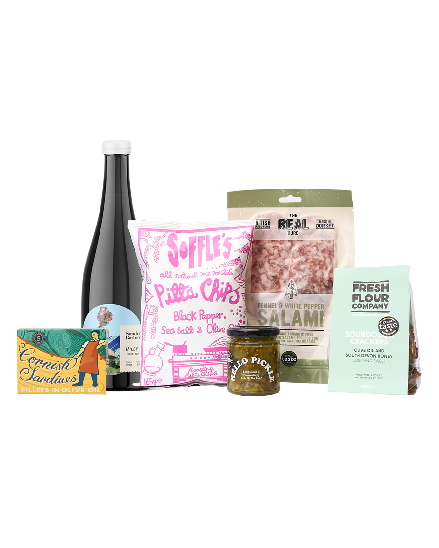 'English Wine & Snacks' Box By Sandridge Barton