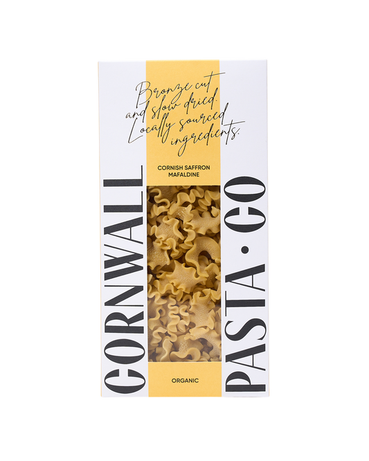 Organic Cornish Saffron Mafaldine Pasta