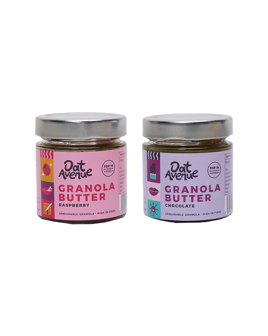 Granola Butter Duo – Raspberry & Chocolate