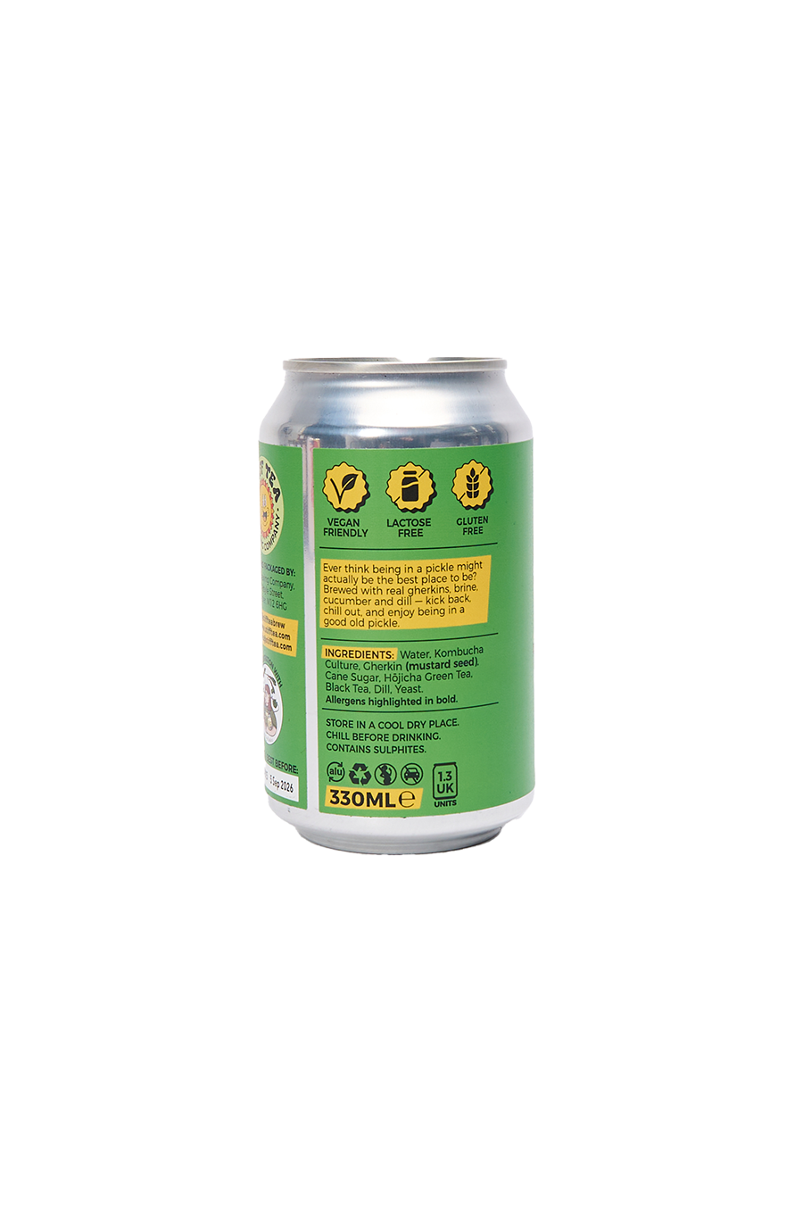 'In A Pickle': Hard Pickle Juice Kombucha (4.5%)