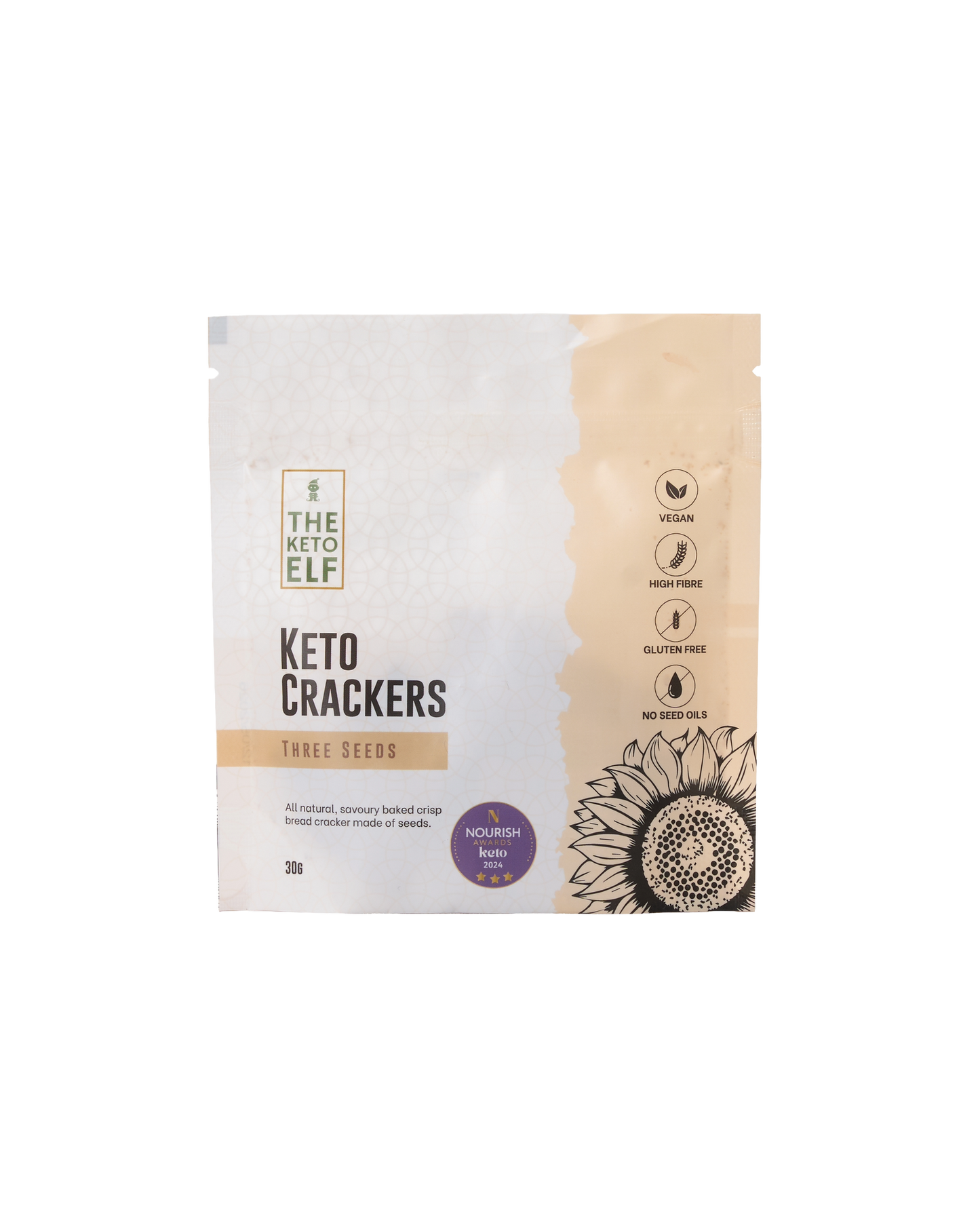 Three-Seed Keto Crackers