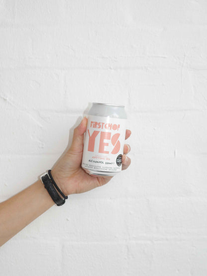 Non-alcoholic YES Any Time IPA Beer (0.5% ABV)