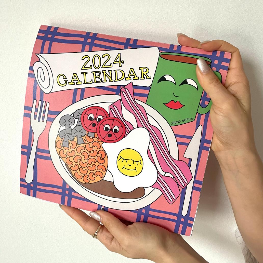 2024 Illustrated British Food Calendar