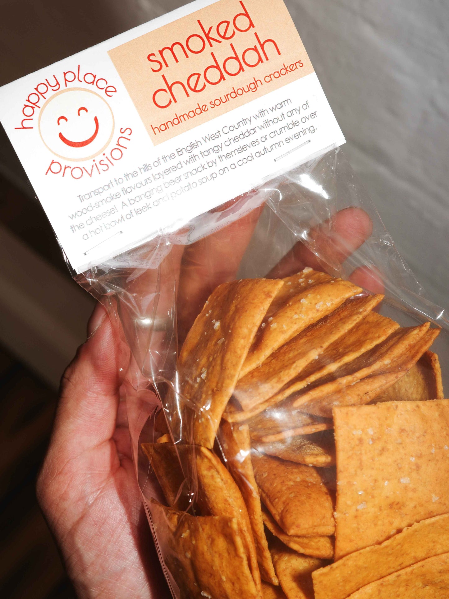 Smoked Cheddah Handmade Sourdough Crackers-Sharing Pack