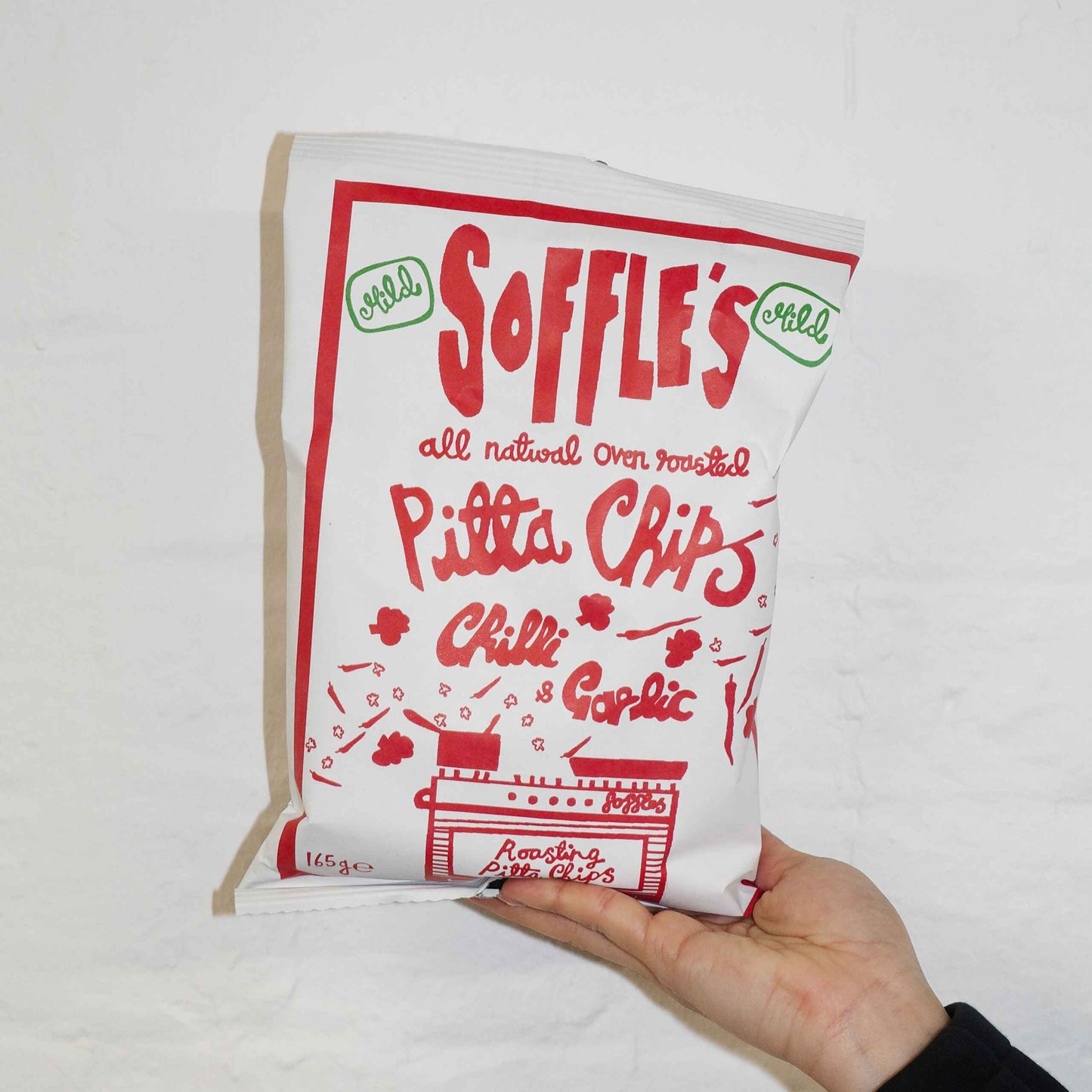 Chilli and Garlic MILD Pitta Chips - 165g