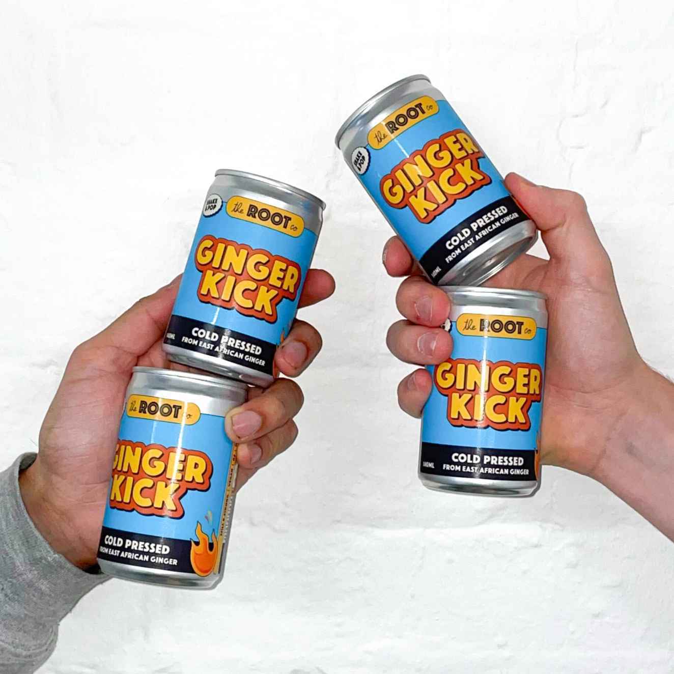 Extra Spicy Ginger Kick Soda (4x cans)